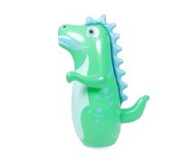CLISPEED Inflatable Dinosaur Tumbler for Punching Bags Large Green PVC Blow Up Boxing Stress Relief and Coordination Training Indoor Outdoor Fun for Boys