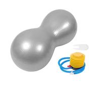CLISPEED Inflatable Peanut Yoga Ball with Burst Thickened Material for Fitness Therapy Pilates and Stability Training Includes Pump and Accessories Suitable for Home and Gym Workouts