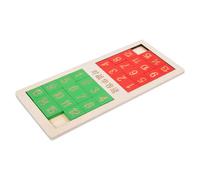 CLISPEED Intelligence Development Sliding Number Puzzle for Brain Teaser Game with Bright Colors Creative Thinking and Problem-solving Training Safe and Educational Board for Boys and