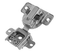 CLISPEED Inward Opening Cabinet Door Hinge Easy Adjustment with Buffer Soft Close Hydraulic Damper, Silver Steel and Zinc Alloy Construction for Cupboard and Wardrobe Use