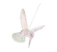 CLISPEED Iridescent Hummingbird Bird Hanging Ornament Christmas Xmas Tree Decoration for Holiday Party Supplies Flying Figurines Ceiling Decor