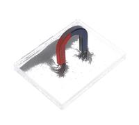 CLISPEED Iron Powder Box Physics Teaching Device for Magnetic Field Experiments with Magnet Science Demonstrator Use Powder Kit for Classroom Science Education and Student Experiments