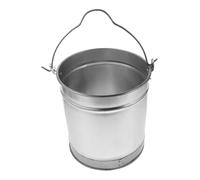 CLISPEED Iron Utility Bucket Large Capacity Metal Water Pail with Handle for Easy Lifting Wide Mouth Water Drawing Bucket Outdoor Household Cleaning and Beverage Cooler