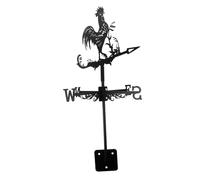 CLISPEED Iron Weathervane Rooster Garden Decor Weather Vane Wind Direction Indicator for Roof Outdoor Patio Courtyard Iron Animal Design Suitable for Lawn Shed and Farm