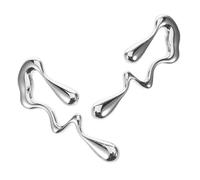 CLISPEED Irregular Waterdrop Earrings Lightweight Chunky Geometric Studs for Women Abstract Metal Art Minimalist Drop Jewelry Birthday