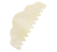 CLISPEED Jade Shape Comb for Scalp Massage Gua Sha Therapy Tool for Hair Care Portable Jade Comb for Women Hair Muscle Tension Relief