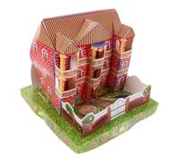 CLISPEED Japanese Style Large Paper Villa for Ancestral Worship Realistic Sacrificial Paper House with Ample Space for Offerings Traditional Ghost Festival Ceremony Supplies