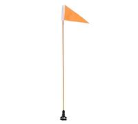 CLISPEED Kayak Safety Flag Set with Fixed Base, Marine Orange Visibility Flag and Pole Holder for Sea Kayak Fishing, Towing, and Water Sports Safety