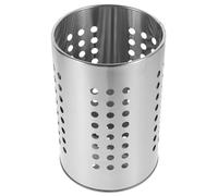 CLISPEED Kitchen Utensil Holder Cutlery Storage Rack Large Capacity Stainless Steel with Self-draining Holes Practical Easy to Drain Fresh Design for Kitchen