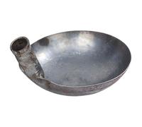 CLISPEED Large Capacity Iron Water Ladle with Comfortable Grip, Reusable Water Scoop Spoon for Housewarming and Watering Flowers in The Garden