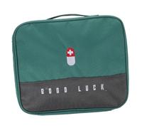 CLISPEED Large Capacity Medicine Storage Bag Household Medical Bag Practical Waterproof Oxford Cloth Multi-Grid Design Medicine Classification for Outdoor Traveling and Schools