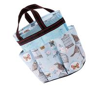 CLISPEED Large Capacity Travel Toiletry Bag with Multiple Compartments Portable Cosmetic Organizer for Outdoor and Daily Use Lightweight Storage Pouch with Wide Handle in Light Blue
