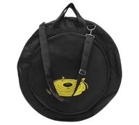 CLISPEED Large Capacity Waterproof round Cymbal Storage Bag with Handle, Oxford Cloth and Sponge Material, Organize Accessories Easily, for Drummers and Percussionists