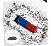 CLISPEED Large Iron Powder Teaching Box for Magnetic Field Demonstration Iron Fillings Science Experiment Kit for School Magnetism Education and Physics Learning