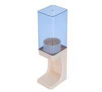 CLISPEED Large Milk White Plastic Paper Cup Holder Dispenser with Silver Ion Countertop Rack, Dustproof Paper Cup Organizer for Bathroom Sink and Coffee Shop Use