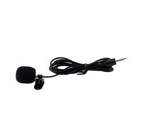 CLISPEED Lavalier Clip Microphone 3.5mm Jack Mini Lapel Clip-on Mic for Teaching Meetings Lectures and Video Recording