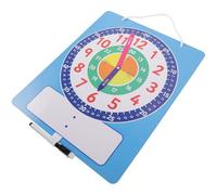 CLISPEED Learning Clock for Telling Time with Erasable Surface Small Number Teaching Clock for Classroom and Home Use for Boys