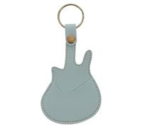 CLISPEED Leather Guitar Pick Case Portable Keychain Holder for Guitar Picks Plectrum Storage Bag for Musicians for Gigging Practice Sessions