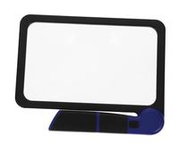 CLISPEED LED Foldable Handheld Magnifier with Light Large Full Page Reading Magnifying for Seniors Books Screen Magnifier for Computer Monitor Multipurpose and Senior-friendly Tool