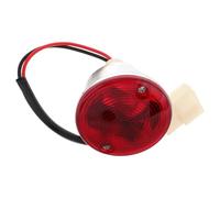 CLISPEED LED Round Stop Turn Tail Light for Utility Trailers Boats Campers Rvs Trucks Tractors Plastic Design with Brake Reverse Signal Function Enhanced Visibility Night Safety