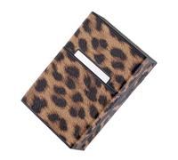 CLISPEED Leopard Print Cigarette Case Plastic Holder with Magnetic Flip Cover Sturdy Portable Storage Box for Cigarettes Damp and Squeeze Resistant Lightweight Travel Smoking Accessory for