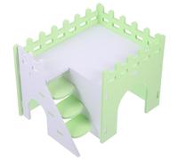 CLISPEED Light Green Pvc Tunnel Multipurpose Hideout House for Guinea Pig and Rat, for Sleep and Hide, Small Animal Habitat Accessory