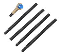CLISPEED Lightweight Halloween Prop Staff with Blue Plastic Topper, 53 Inch Smooth Gothic Witch Cosplay Wand, Comfortable to Hold Halloween Cane Accessory for Party and Dress