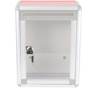 CLISPEED Lockable Wall Mounted Suggestion Box with Security Lock, Lightweight Aluminium Alloy Letter Mailbox for Indoor and Public Places, Secure Complaint Collection Box