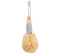 CLISPEED Long Handle Bath Brush Back Scrubber with Natural Fiber for Exfoliating Massaging and Improving Circulation Shower Body Scrubber for Gentle Skin Cleaning and Dead Skin Removal