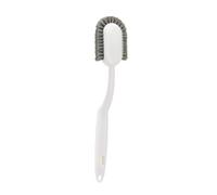 CLISPEED Long Handle Household Cleaning Brush Soft Bristle Shoe Washing Tool with Non-slip Grip for Sneakers Laundry Carpet Stain Removal Plastic Material