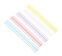 CLISPEED Loose Leaf Binder and for Binder Bind 10pcs Travel, Portable to Loose-Leaf with Assorted Colours Notebook Desk Calendar Scrapbook Paper
