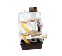 CLISPEED Luxury Three Layer Pet Cage for Hamsters Chinchillas Small Animals Portable Villa Design Durable Includes Running Wheel Leakproof Water Jug