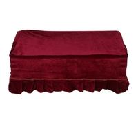 CLISPEED Luxury Velvet Bench Cover for Piano Stool Removable Washable Bench Seat Protector for Home Decor