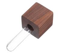 CLISPEED Magnetic Glass Test Tube Flower Vase Cute Wooden Planter for Fridge Office Home Decorative Accent Versatile Plant Display Rustic Design Smooth Finish
