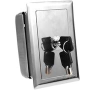 CLISPEED Manual Box Control Station for Garage Doors with Reliable Push Button and Sleek Silver Plastic Enclosure, Practical Manual Button Control Suitable for Rolling Shutter Door