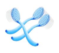 CLISPEED Manual Facial Exfoliating Brush 3Pcs Goat Bristle Ox Horn for Gentle Skin Scrubbing and Blackhead Removal Facial Care