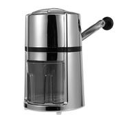 CLISPEED Manual Ice Crusher for Home Use with Sharper Blades and No Electricity Required, Silver Abs and Stainless Steel Ice for Freeze Drinks and Snow Cones