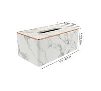 CLISPEED Marbling Tissue Box Large Storage Container with Design for Living and Office Easy to Replace Napkins Lightweight Practical Holder