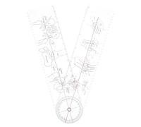 CLISPEED Medical Plastic Goniometer Joint Measurement Tool 360° Orthopedic Angle Ruler for Knee Motion Range Assessment Suitable for Home Physical Therapy and Stroke Rehab Equipment