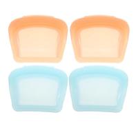 CLISPEED Medicine Pouches Sealed Storage Silicone Small 4pcs for Travel Use for Travel Reusable Medication Organizer Bags with 50ml Capacity Multifunctional Pouch