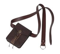 CLISPEED Medieval Renaissance Belt Pouch Vintage PU Leather Waist Bag for Men Outdoor Hiking Cycling Festival Steampunk Costume Accessory and Stylish