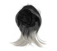 CLISPEED Medium Straight Wig Gradient Haze Hair Wig for Cosplay Events and Daily Wear