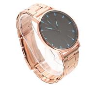 CLISPEED Men Simple Quartz Watch with Smooth Stainless Steel Strap Ultra Thin Casual Wristwatch for Men Accurate Energy Saving Timekeeping Classic Elegant Design for Daily Wear and Parties