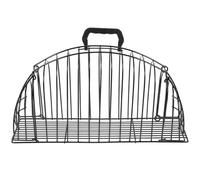CLISPEED Mesh Cat Cage Pet Shower Cage 5 Pcs Stainless Steel Wear and Break Resistant Breathable Metal Mesh Black Cat Bathing Enclosure for Grooming and Nail Trimming