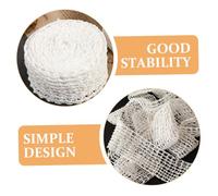 CLISPEED Mesh Meat Netting Roll for Sausage and Ham Beef Curing Net Elastic Food Safe Packaging for Smoking Roasting and Cooking Pork Shoulder Breast and More