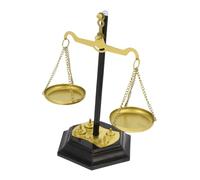 CLISPEED Metal Balance Scale Ornament Vintage Centerpiece for Home Office Decor Metal Craftsmanship with Stable Design Multifunctional Artistic Table Decoration and Storage Display