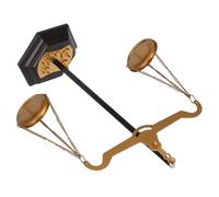 CLISPEED Metal Balance Scale Table Centerpiece Decorative Desktop Ornament for Office Home Vintage Style Metal Balance Scale with Stable Construction Multi-use Storage and Unique Visual
