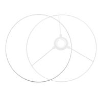 CLISPEED Metal Lamp Shade Frame DIY Round Wire Ring 30Cm Diameter for Pendant Lights and Chandeliers 2Pcs Set Easy Assembly