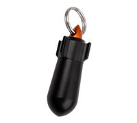 CLISPEED Metal Mini Bottle Keychain Pills Container for Outdoor Emergency for Camping Hiking and Travel Compact Pill Holder for Easy Carrying