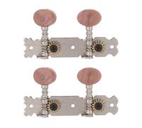 CLISPEED Metal Ukulele Tuning Pegs with Compact round Head and Dual Hole Metal Post, Simplifying Repairs and Focused Control, Suitable for Home Practice with Vital Ukulele Accessories